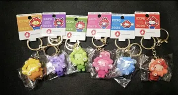 산리오 최애 컬러 미야쿠미야쿠 키링 6개 세트 미사용 새상품
