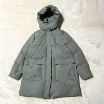 24AW 무인양품 발수 다운 코트 스모키 그린