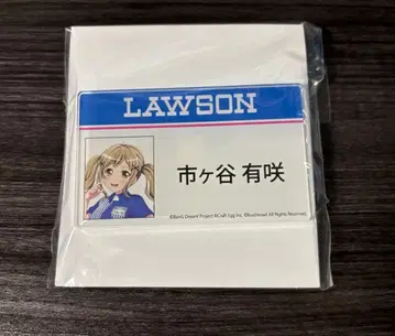 LAWSON 콜라보 이치가야 아리사 아크릴 핀 배지 명찰 미개봉