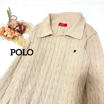 러그나무 POLO BCS 콜라보 케이블 니트 원피스 아이보리 S