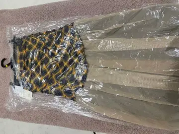 eimyistoire 체크 무늬 플리츠 스커트