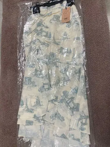 eimyistoire 풍경 프린트 롱 스커트