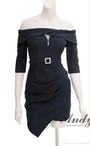 신상 andy 드레스 네이비