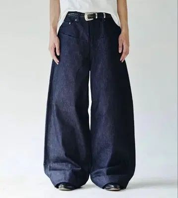 Camphor wood 더블 포켓 슬라브 리지드 데님 완판템