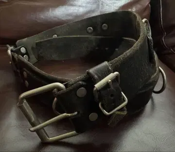 [레어 콜라보] black means x LAB RAT 시드 벨트 가죽