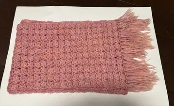 [ 손뜨개질 ] 포근한 핑크 머플러