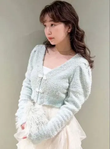 LILY BROWN 비쥬 차이나 니트 가디건