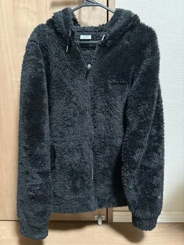 Champion 플리스 자켓 X-LARGE 블랙