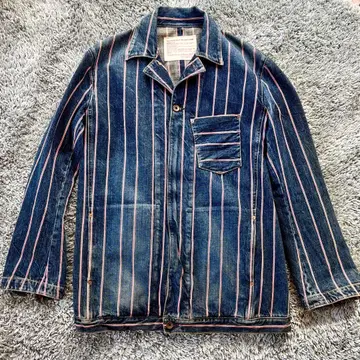 에드윈 셀비지 스트라이프 자켓 L 사이즈 커버올 테일러드