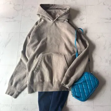 두지엠 클라세 풀오버 후드 맨투맨 베이지