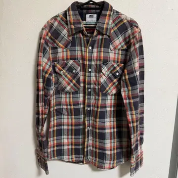 Lee 체크 무늬 플란넬 셔츠 긴팔 멀티 컬러