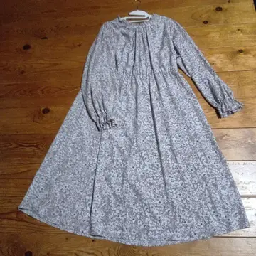 빅 사이즈 noannu 꽃무늬 긴팔 롱 원피스 4L