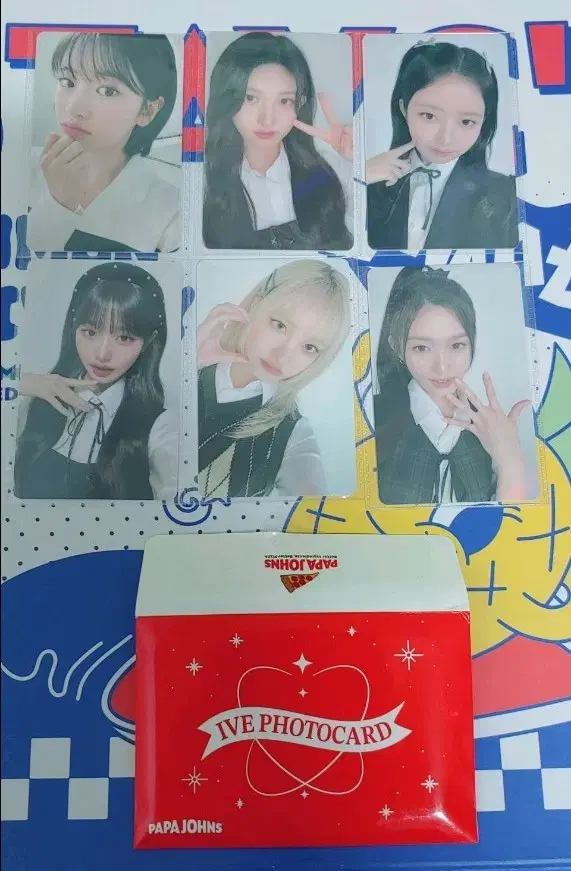 Ive Papa John's Photocard Set