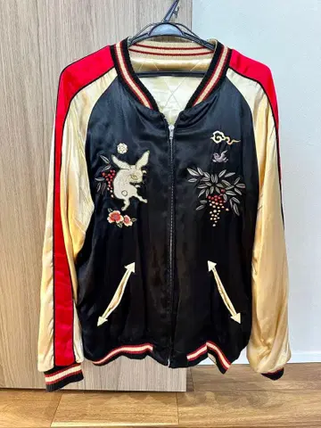 치키리야 스카잔 XL 일본풍 패턴 JAPAN 리버서블 테일러 토요