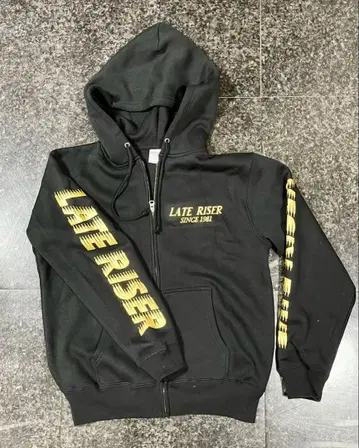 레이트 라이저(LATE RISER) 블랙 후드티