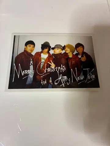 BIGBANG 2009년 크리스마스 카드 G-DRAGON 등 5명 사인