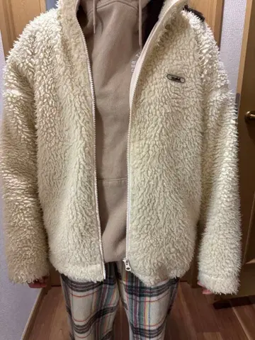 x-girl 보아 자켓 크림색