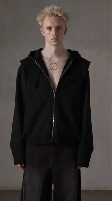 [ GRANCY ] 헤비웨이트 레이어 디자인 풀 지퍼 후디