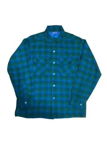 펜들턴 울 셔츠 옴브레 섀도우 M