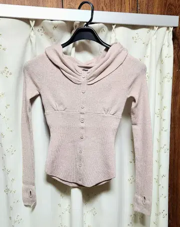 ANDMARY Shannon 튤 니트 탑 핑크