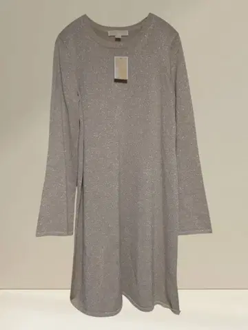 MICHAEL KORS 니트 원피스 라메 골드 L