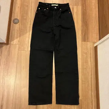 RIEGAGE 스트레이트 앵클 블랙 데님 24