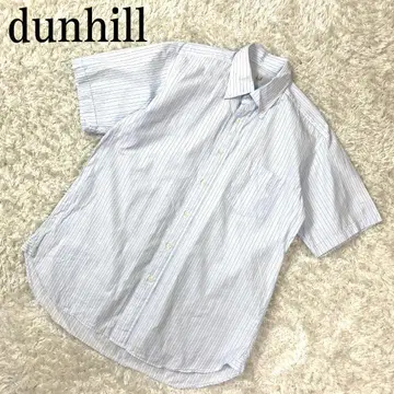 던힐 스트라이프 셔츠 블루 41 B804