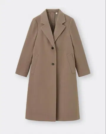 GU 코지 멜톤 테일러드 코트 브라운