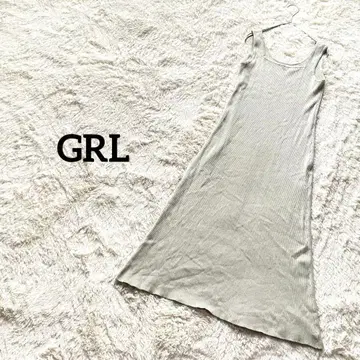 그레일 슬리브리스 원피스 리브 니트 롱 기장 심플 캐주얼