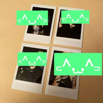 하야마 유키 사인 포함 폴라로이드 4장 세트