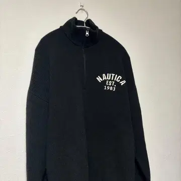 NAUTICA 하프 지퍼 스웨터 다크 그레이