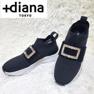 새상품급 +diana 크리스탈 버클 니트 삭스 스니커즈 통굽
