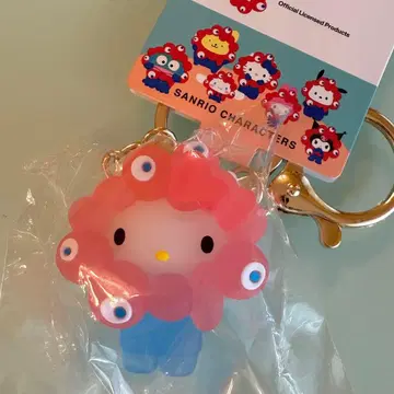 먀쿠먀쿠 산리오  키링 클리어 키티 간사이 만박