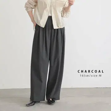 포씨 턱 디자인 팬츠 차콜 M 사이즈 미사용 새상품 택 포함