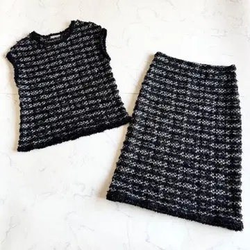 컨디션 최상 최근 띠어리 럭스 SOPHIA GRACE TWEED KNIT