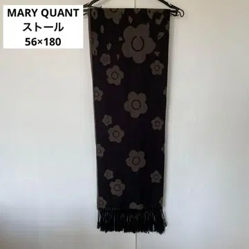 MARY QUANT 마리콴트 대형 스톨 56 x 180 플라워 무늬