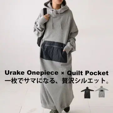 완판템*antiqua*후드 부착 루즈핏 후드티 원피스 롱 원피스