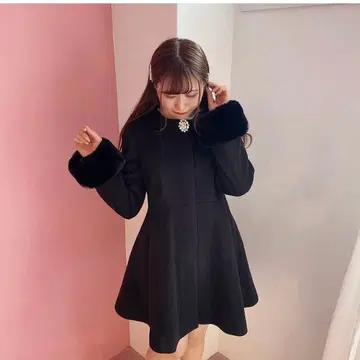 evelyn 오리지널 비쥬 코트 블랙