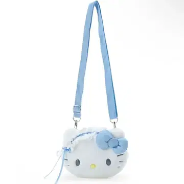 새상품 미개봉 산리오 헬로키티 페이스형 미니백 스카이블루 데이즈