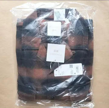 M 브러쉬드 코튼 오버사이즈 셔츠 유니클로 브라운