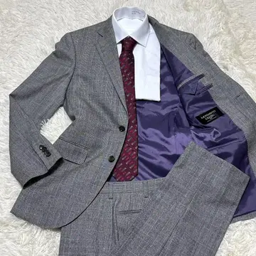 새상품급 MORABITO 트위드 수트 상하의 글렌체크 그레이