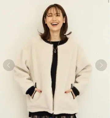 GLOBAL WORK 리버서블 보아 블루종