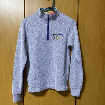 Munsingwear 퍼플 하프 지퍼 긴팔 M 사이즈 여성용
