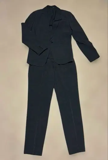 여성 팬츠 수트 상하의 네이비