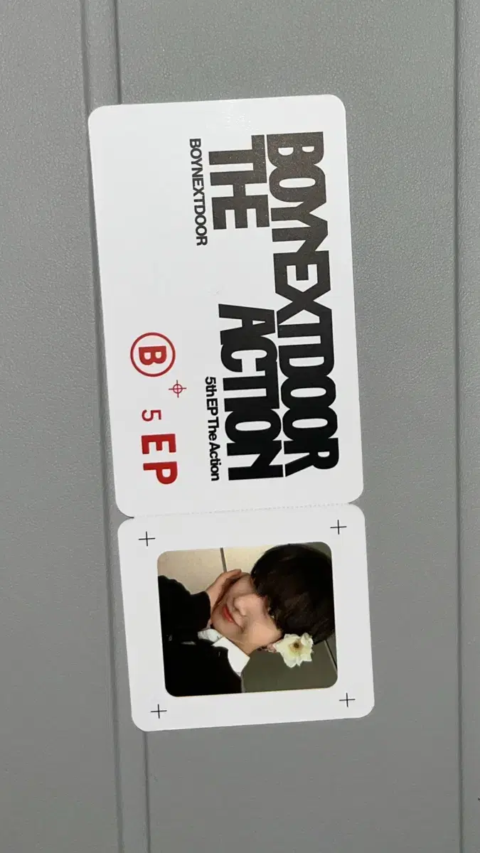 Boynextdoor The Action Weverse pre-order benefit photocard Myung Jaehyun