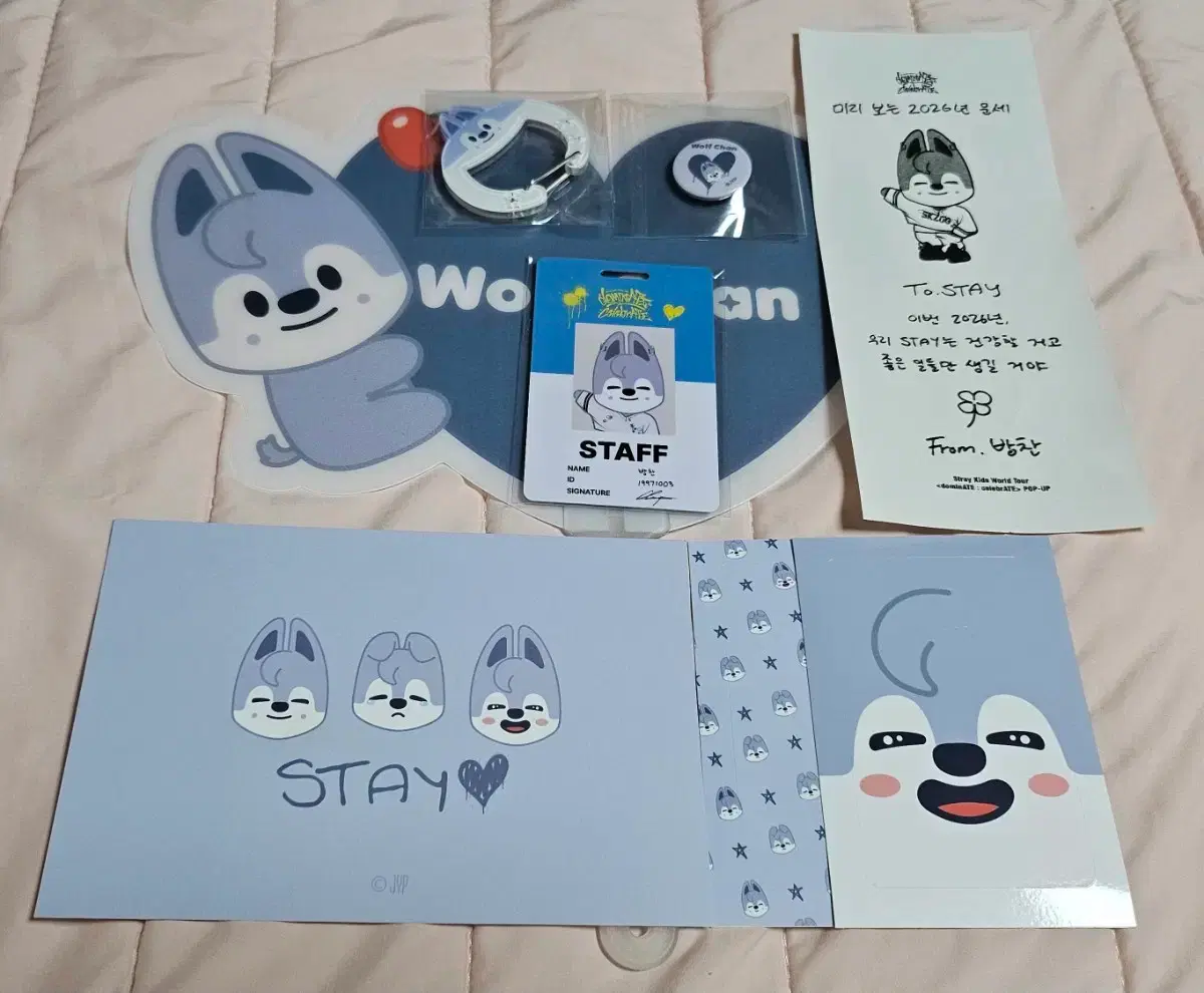Stray Kids Pop Up Wolf Chan Set.