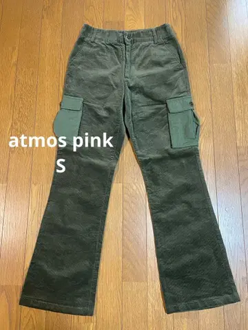 atmos pink 사이즈 S 코듀로이 카고 팬츠 카키
