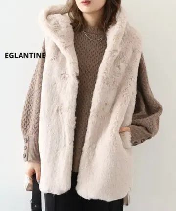 EGLANTINE 에코 퍼 베스트 새상품급