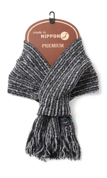 부피 차지 않는 머플러 [콘팩마프] 그레이 x 블랙 Sengo ovyz