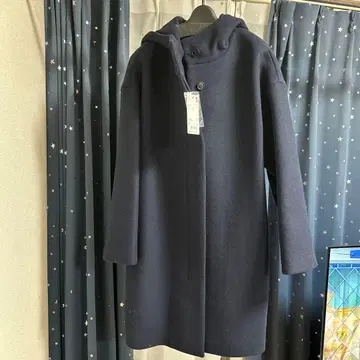 UNIQLO 라이트 울 블렌드 후디드 코트